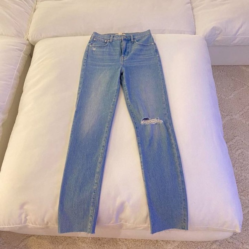 Madewell Tall Perfect Vintage Jean in Coney Wash - "destroyed"